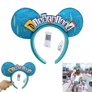 Disney Parks 2022 Disneyland Marquee Sign “Making Magic” Mouse Ear Headband NWT!